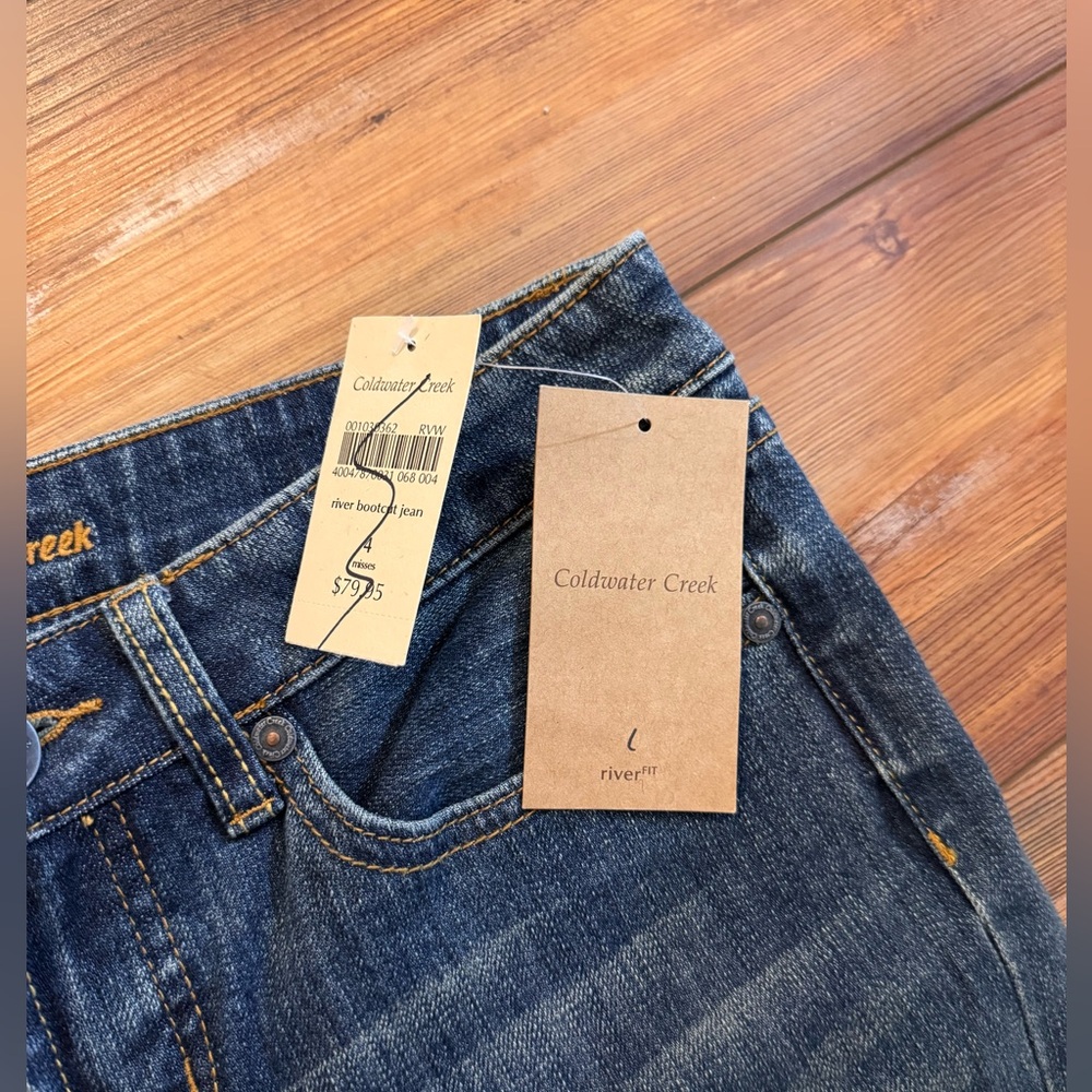 Coldwater Creek River Bootcut Jeans NWT Size 4 - Picture 5 of 9